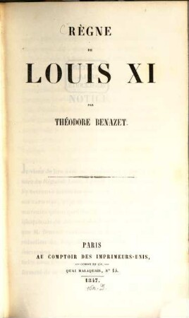 Règne de Louis XI