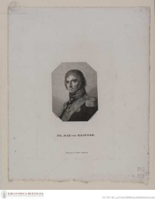 Porträt von Friedrich Maximilian Klinger