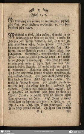 Ephes. 1, 7