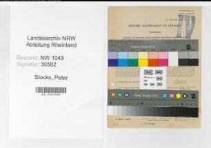 Entnazifizierung Peter Stocks , geb. 21.07.1900 (Amtmann)