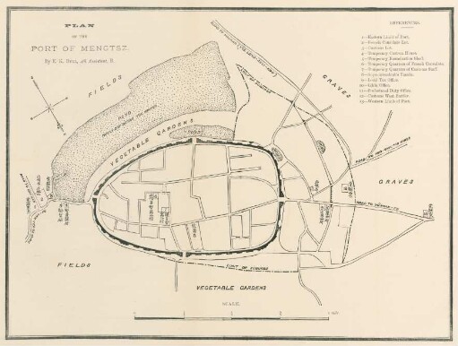 Plan of the port of Mengtsz