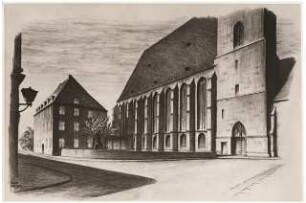 Thomaskirche, Leipzig Bachgruft: Außenskizze