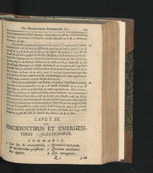 Caput XII. De Incidentibus Et Emergentibus Quaestionibus.