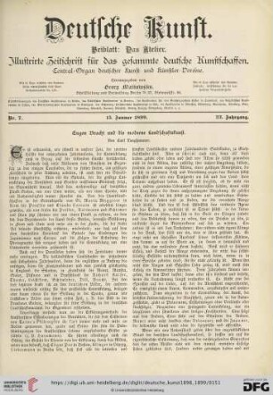 Nr. 7 (15. Januar 1899)