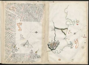 Illustration: f. 16a-16b Liparische Inseln und Pisa