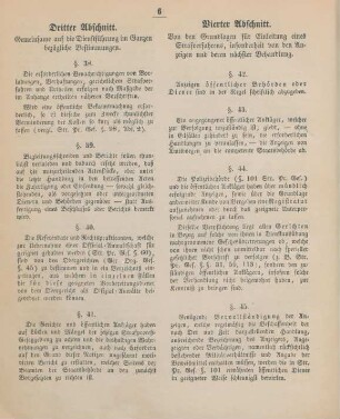 Dritter Abschnitt. Gemeinsame auf die Dienstführung im Ganzen bezügliche Bestimmungen