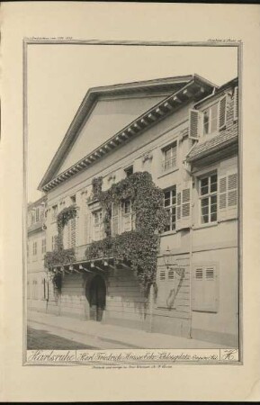 H. Karl Friedrich Strasse, Ecke Schlossplatz.