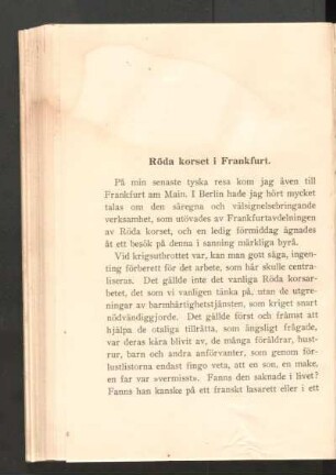 Röda korset i Frankfurt.