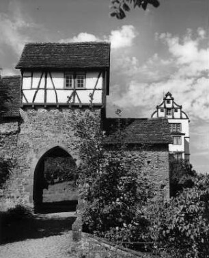 Hirschhorn (Neckar). Burg. Torbau (1401/1415 und 1582/1586)