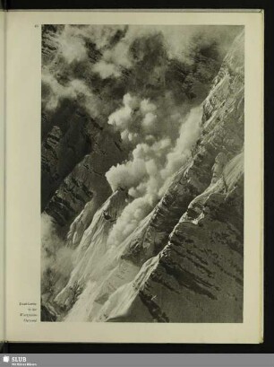 Steinlawine in der Watzmann-Ostwand