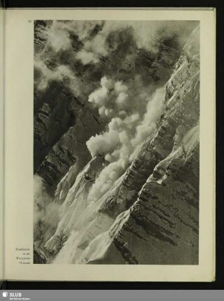 Steinlawine in der Watzmann-Ostwand