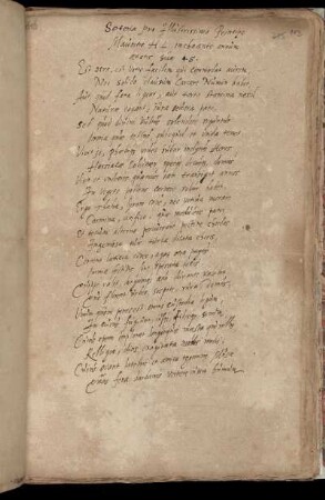 Ambrosius, Andreas: Soteria pro illustrissimo principe Mauritio H[assiae] L[andgravio] inchoante annum aetatis suae 45; Gratulationsgedicht in 35 Distichen; 1616 [Mai 25]