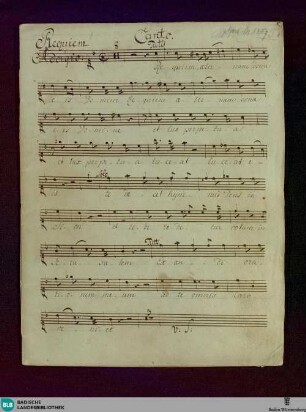 Requiems - Don Mus.Ms. 1383 : V (4), orch, org; d; KV 626