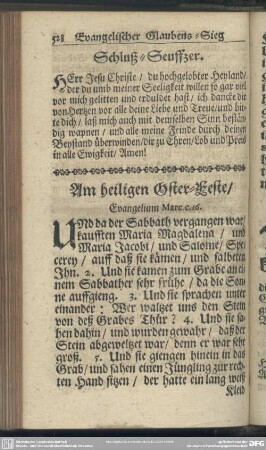 Am heiligen Oster-Feste