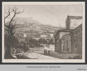 Giuseppe del Rosso, Una giornata d'istruzione a Fiesole : Vedute der Kirche San Domenico bei Fiesole