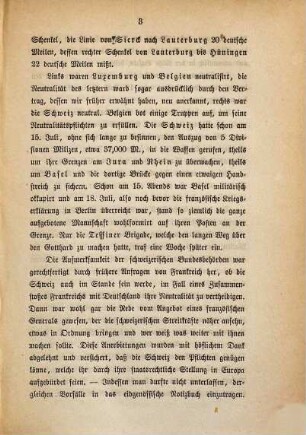 Der Krieg um die Rheingrenze 1870 politisch und militärisch dargestellt von W. Rüstow : Mit Kriegskarten und Plänen, 2