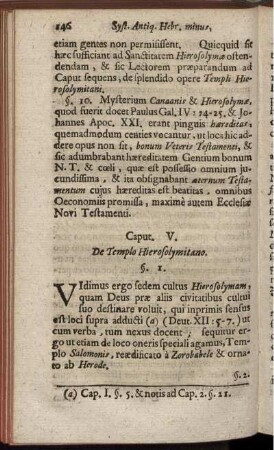 Caput. V. De Templo Hierosolymitano