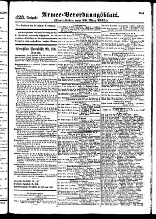 423.Ausgabe. Montag, 29. März 1915