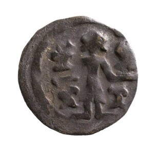 Münze, Pfennig, um 1360 (1323-1373)