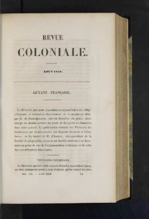 Guyane Francaise.