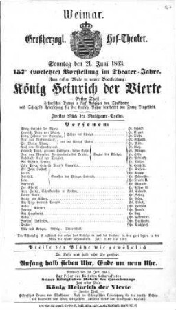 König Heinrich der Vierte. Erster Theil