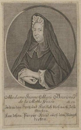 Bildnis der Jeanne Marie Bouvieres de la Mothe Guion