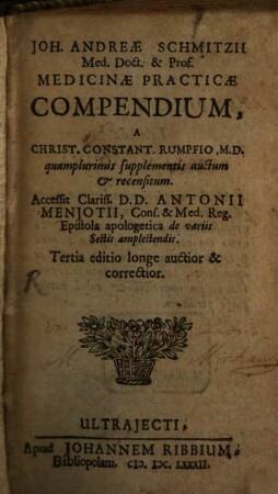 Medicinae practicae compendium