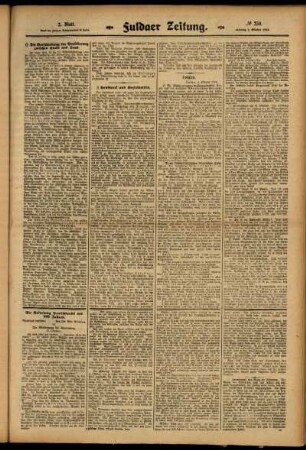 Zweite Ausgabe vom Samstag, den 04. Oktober 1913.