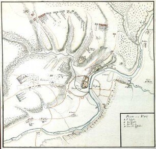 WHK 12 Spanischer Sukzessionskrieg 1701-1713 bis zum Frieden von Rastatt: Plan von Huy, 1703