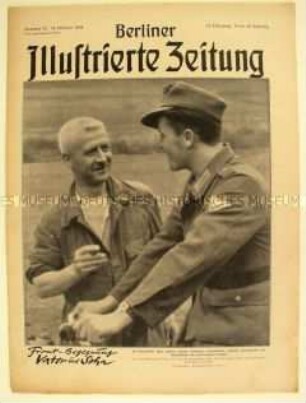 Wochenzeitschrift "Berliner Illustrierte Zeitung" u.a. zum Kriegsalltag im Moselland und zur Lage in Warschau nach der Niederschlagung des Aufstandes