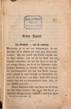 Der Erbe von Betty's-Ruh : Roman, 3