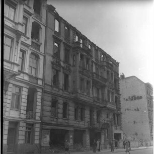 Negativ: Ruine, Augsburger Straße 72, 1950