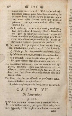 Capvt VII. De Imputatione.