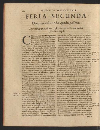 Feria Secunda Dominicae secundae quadragesimae.