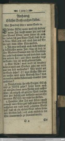 Anhang Etlicher Geist-reichen Lieder