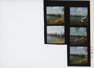 Friedensbrücke - Behelfsbrücke, Frankfurt am Main, 1992