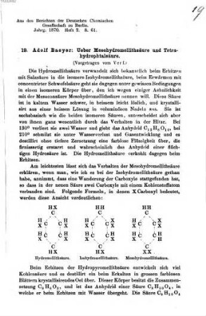 Ueber Mesohydromellithsäure und Tetrahydrophtalsäure