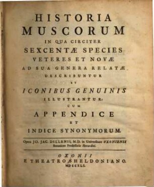 Historia muscorum