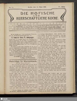 Nr. 12, 15. März 1908
