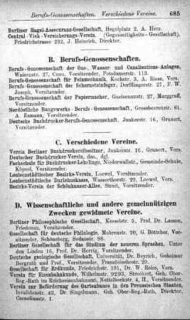 D. Wissenschaftliche und andere gemeinnützigen Zwecken gewidmete Vereine