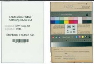 Entnazifizierung Friedrich Karl Steinbock , geb. 04.03.1914 (Handwerker)