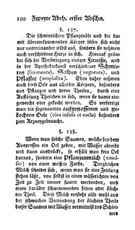 Pflanzenmilch, thierische Milch (§. 138-140)