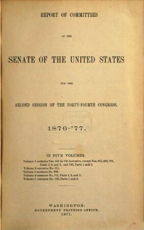 Senate documents. [292.] 1876/77, Vol. 3 = Congress 44, Sess. 2