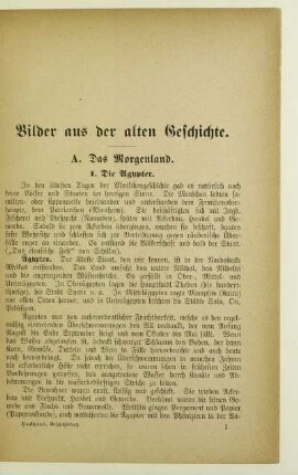 Bilder aus der alten Geschichte
