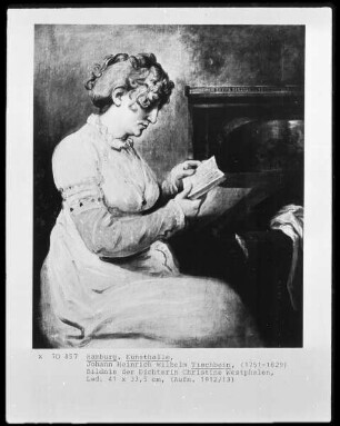 Bildnis der Dichterin Engel Christine Westphalen, geborene von Axen