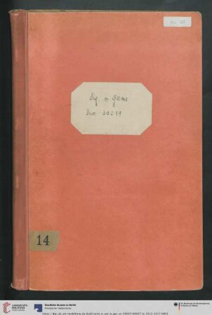 [Band 60]: Erwerbungsbücher der Antikensammlung: Slg. v. Gans Inv. 30219