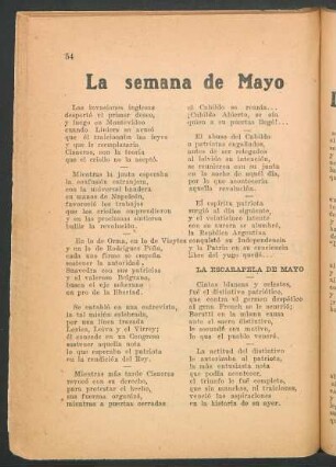 La semana de Mayo