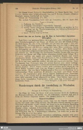Wanderungen durch die Ausstellung zu Wiesbaden