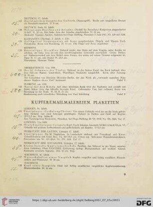 Kupferemailmalereien, Plaketten (Nr. 133-150)
