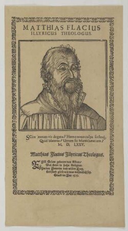 Bildnis des Matthias Flacius Illyricus